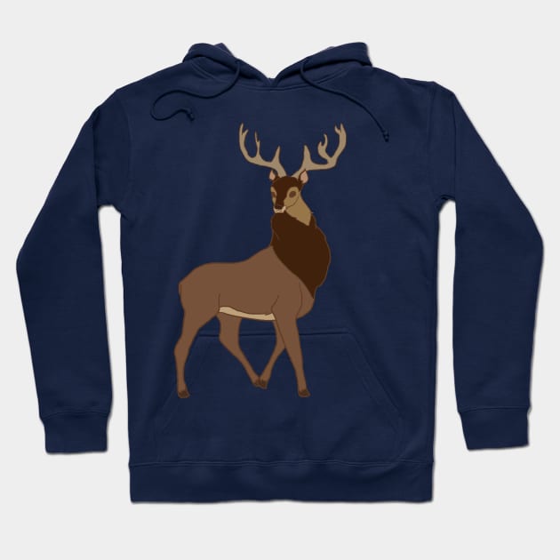 Deer Antlers Hoodie TeePublic